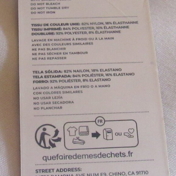 NWT Summer Mac 2 Piece Size 16 Swimsuit, Orange Floral & Black Tummy Control D11 - Picture 7 of 9